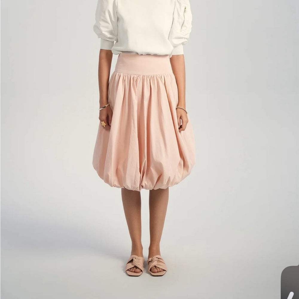 Chic Pink Bubble Skirt